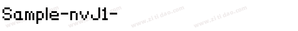Sample-nvJ1字体转换