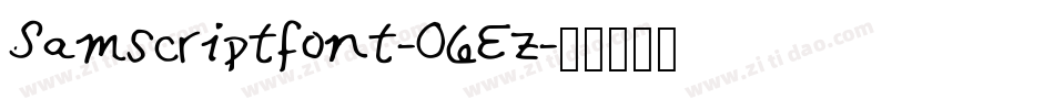 Samscriptfont-06Ez字体转换