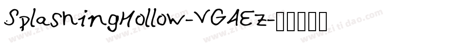 SplashingHollow-VG4Ez字体转换