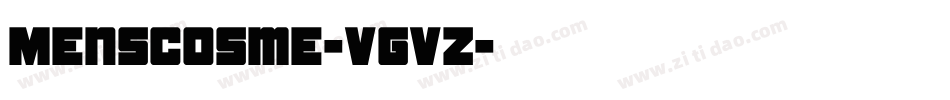 MensCosme-VGvZ字体转换
