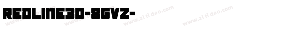 Redline3D-8GvZ字体转换