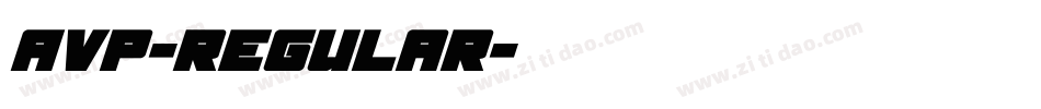 AVP-regular字体转换