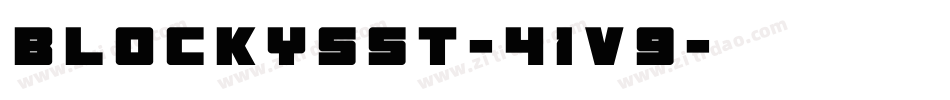 BlockysSt-41V9字体转换
