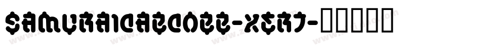 Samuraicabcobb-XErj字体转换
