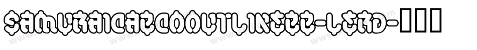 Samuraicabcooutlinebb-LERD字体转换