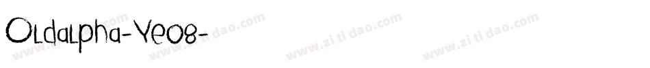 Oldalpha-Ye08字体转换