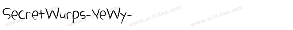 SecretWurps-YeWy字体转换 SecretWurps-YeWy字体转换