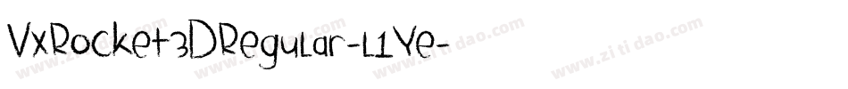 VxRocket3DRegular-l1Ye字体转换