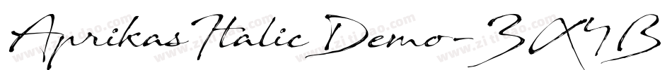 AprikasItalicDemo-ZX4B字体转换