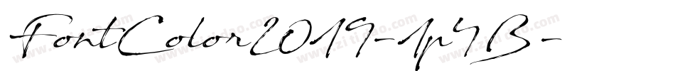 FontColor2019-1p4B字体转换