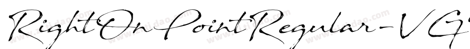RightOnPointRegular-VG4B0字体转换