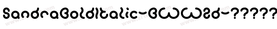 SandraBoldItalic-BWW2d字体转换