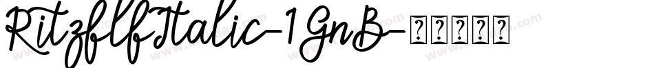RitzflfItalic-1GnB字体转换