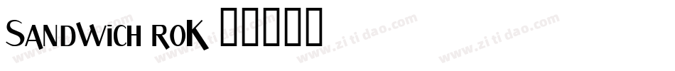 Sandwich-roK字体转换