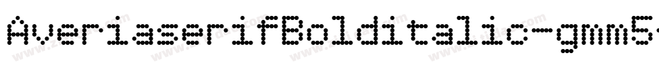 AveriaserifBolditalic-gmm5字体转换