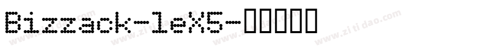 Bizzack-leX5字体转换