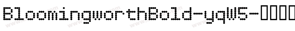 BloomingworthBold-yqW5字体转换