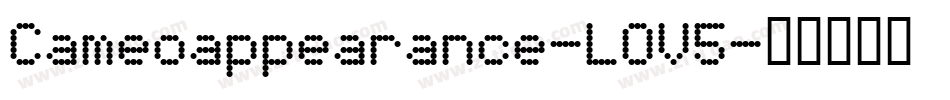 Cameoappearance-LOV5字体转换