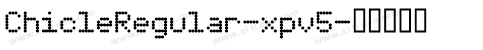 ChicleRegular-xpv5字体转换