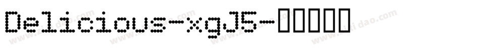 Delicious-xgJ5字体转换