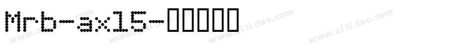Mrb-axl5字体转换