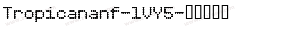 Tropicananf-lVY5字体转换