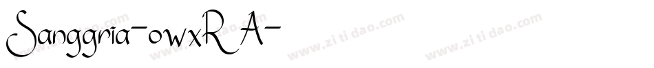 Sanggria-owxRA字体转换