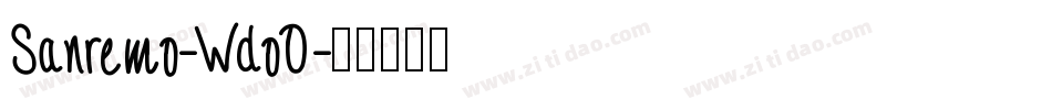 Sanremo-WdoO字体转换