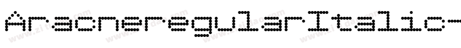 AracneregularItalic-AED7字体转换