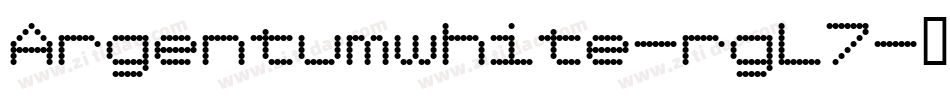Argentumwhite-rgL7字体转换