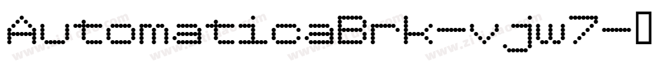 AutomaticaBrk-vjw7字体转换
