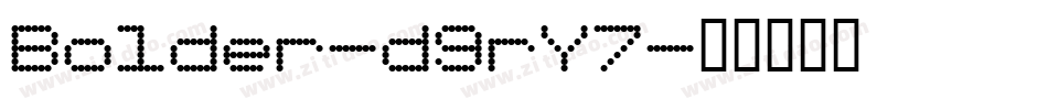 Bolder-d9rY7字体转换