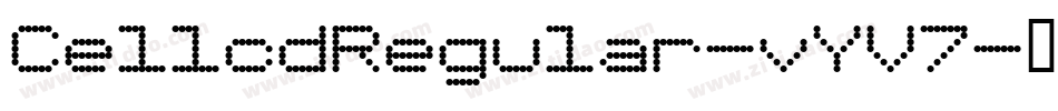 CellcdRegular-vYV7字体转换