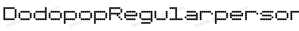 DodopopRegularpersonaluse-jGK7字体转换