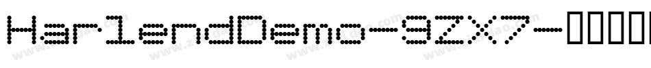 HarlendDemo-9ZX7字体转换