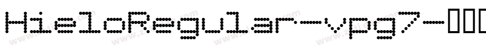 HieloRegular-vpg7字体转换