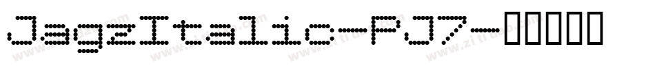 JagzItalic-PJ7字体转换