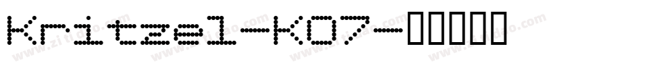 Kritzel-KO7字体转换