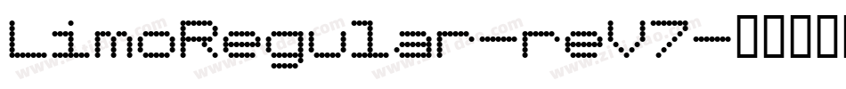 LimoRegular-reV7字体转换