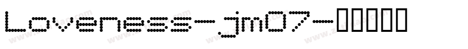 Loveness-jmO7字体转换