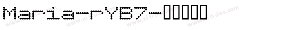 Maria-rYB7字体转换