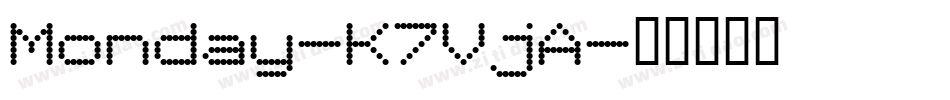 Monday-K7VjA字体转换