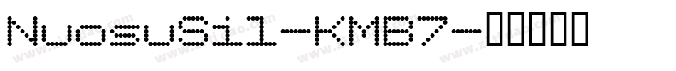 NuosuSil-KMB7字体转换