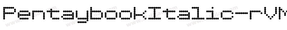 PentaybookItalic-rVM7字体转换