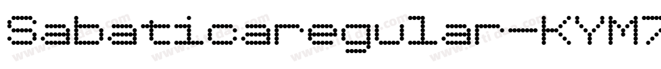 Sabaticaregular-KYM7字体转换
