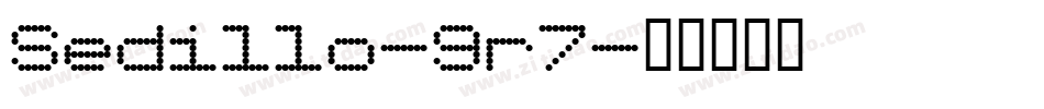 Sedillo-9r7字体转换