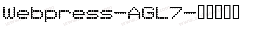 Webpress-AGL7字体转换
