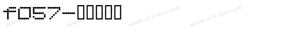 f057字体转换