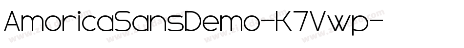 AmoricaSansDemo-K7Vwp字体转换