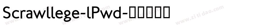 Scrawllege-lPwd字体转换